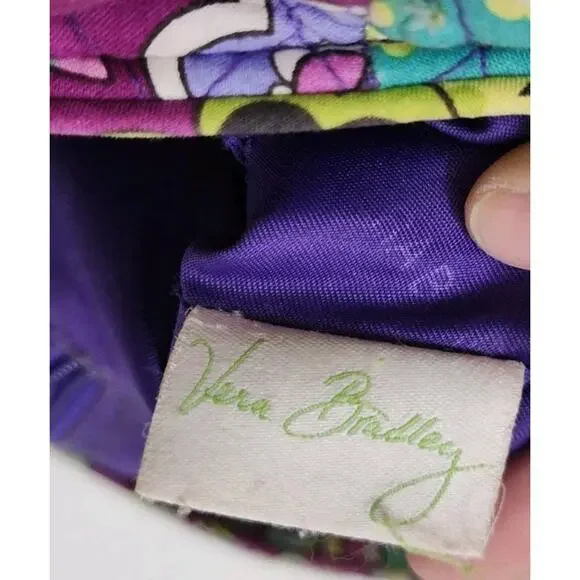 Vera Bradley retired quilted Mandy tote bag in a plum crazy paisley pattern. - Picture 8 of 16